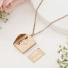 Gift Pink Mini Jewellery Organizer With Envelope Pendant - Personalized