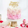 Gift Pink Ombre Birthday Cake (500 Gm)