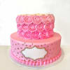 Pink Ombre Roses Semi Fondant Cake (4 Kg) Online