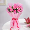Shop Pink Rose Bouquet With Lights