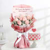 Pink Roses And Cake Emirati Women's Day Gift Combo Online