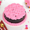 Pink Roses Chocolate Cake (1 Kg) Online