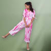 Buy Pink Shibori Jumpsuit
