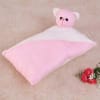 Shop Pink Soft Bed & Cushion Set for Babies