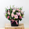 Pink tonings Flowers in Basket Online