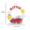Shop Playful Cartoons Personalized Name Hoop Hanging