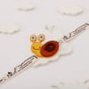 Gift Playful Snail Felt Applique Rakhi For Kids