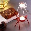 Plum Cake With Reindeer T-Light Holders Online