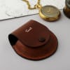 Shop Pocket Watch In Personalized Leather Pouch