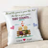Positive Life  Quotes Personalized Satin Cushion Online