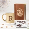 Positive Vibes Gift Set With Personalized Golden Mug Online