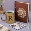 Positive Vibes Gift Set With Personalized Golden Mug Online