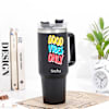Shop Positive Vibes Personalized Matte Black Tumbler