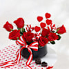 Buy Pot of Red Blooms