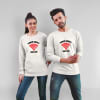 Gift Power Couple - Personalized Sweatshirt - Set Of 2 - Offwhite