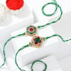 Buy Precious Stone And CZ Rakhi - Set Of 2