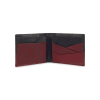 Gift Premium Croc Print Leather Wallet - Maroon & Black