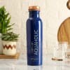 Premium Enamel Coated Aquaholic Personalized Copper Bottle - Blue Online