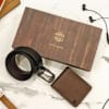 Premium Gift Set of Brown Wallet & Belt for Men- Customized with Logo & Message Online