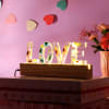 Gift Preserved Flowers in Resin Love Sign