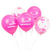 Pretty In Pink Birthday Balloons Arrangement Online