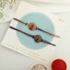 Buy Pretty Peacock Meenawork Set of 2 Rakhis