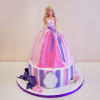 Pretty Pink Barbie Fondant Cake (2.5 Kg) Online