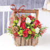 Gift Pretty Xmas Floral Basket