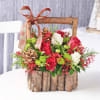 Pretty Xmas Floral Basket Online