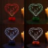 Buy Promise Of Love Personalized LED Lamp - Wooden Finish Base