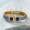 Prussian Blue Stone Bracelet Designed With CZ Online