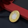 Pure 999 Silver 22K Gold Plated Oval Coin (5 gm) Online