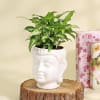 Buy Purifying Syngonium Plant in a Ceramic Buddha Planter