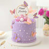 Gift Purple Butterfly Celebration Cake (1kg)