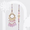 Purple Grace Kundan Bhaiya Bhabhi Rakhi Online