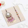 Buy Purple Grace Kundan Bhaiya Bhabhi Rakhi