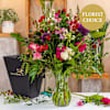 Purple-red florist's fantasy bouquet Online