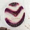 Gift Purple Resin Personalized Wall Clock