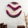 Purple Resin Personalized Wall Clock Online