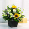 Purple white and mixed arrangement Online