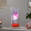 Gift Pyaari Saasu Maa - Personalized LED Lamp - Wooden Finish Base
