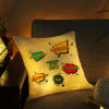 Buy Qualities Of My Brother LED Satin Cushion