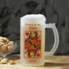 Gift Queen Of The Party Personalized Frosted Beer Mug