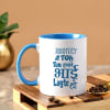 Quirky Bhai Personalized Blue Mug Online