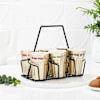 Buy Quirky Golden Tea Cups With Stand - Set Of 6