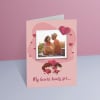 Quirky Heart Beats Personalized A5 Love Card Online
