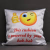 Buy Quirky Meena Rakhi With Fun LED Satin Cushion