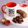 Quirky Mug For Bhai Dooj With Chocolates Online