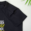 Buy Quirky Personalized Cotton T-Shirt for Women - Black