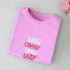 Gift Quirky Personalized Cotton T-Shirt for Women - Lilac